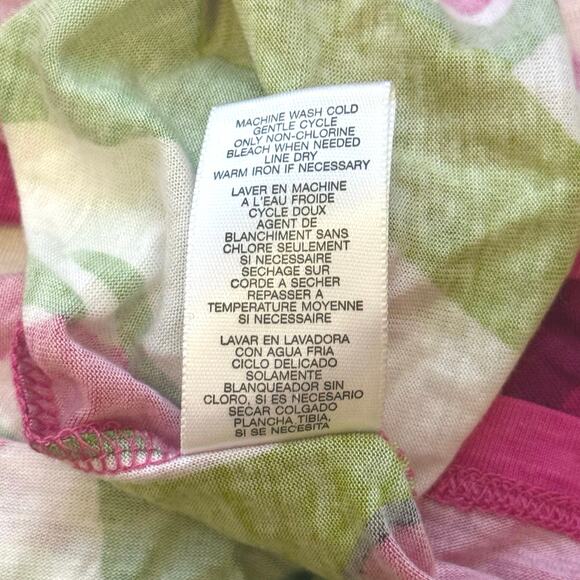 Michael Michael Kors Pink White Green Keyhole Halter Tank Top Size Small - Picture 8 of 11